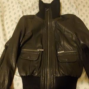 Micheal kors soft leather jacket